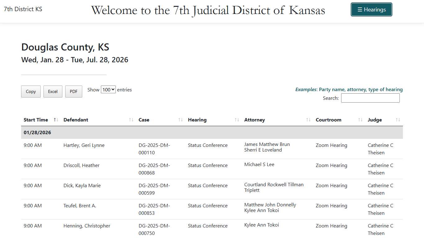 6 Months - 7th District KS