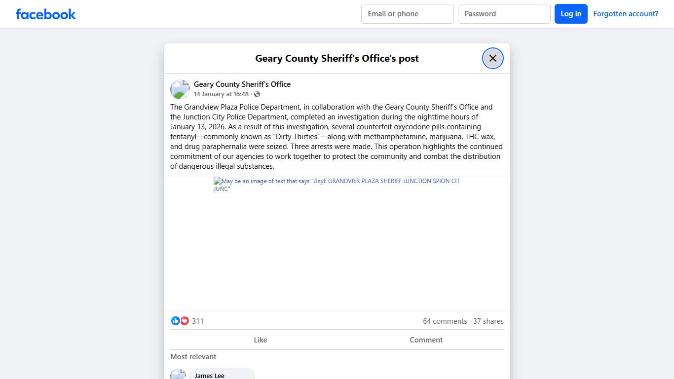 The Grandview Plaza Police... - Geary County Sheriff's Office Facebook