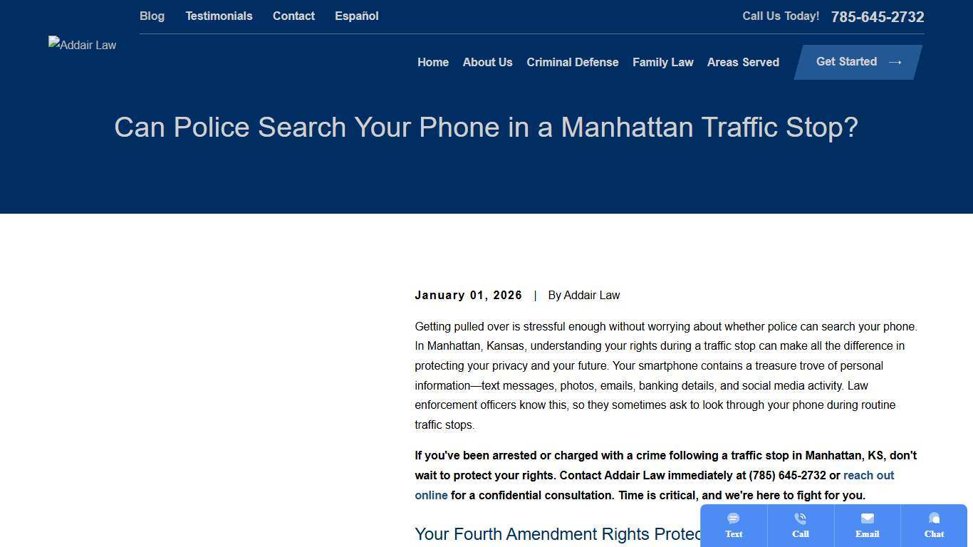 Can Police Search Your Phone in a Manhattan Traffic Stop?